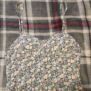 Floral Spaghetti Strap Maxi Dress